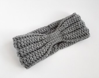 CROCHET PATTERN: Harper Headband - crochet headband pattern, crochet head warmer, crochet ear warmer (baby, toddler, child, adult sizes)
