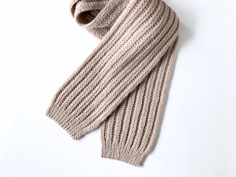 Family-Size Winter Scarf crochet pattern listing photo by ModelloStitches