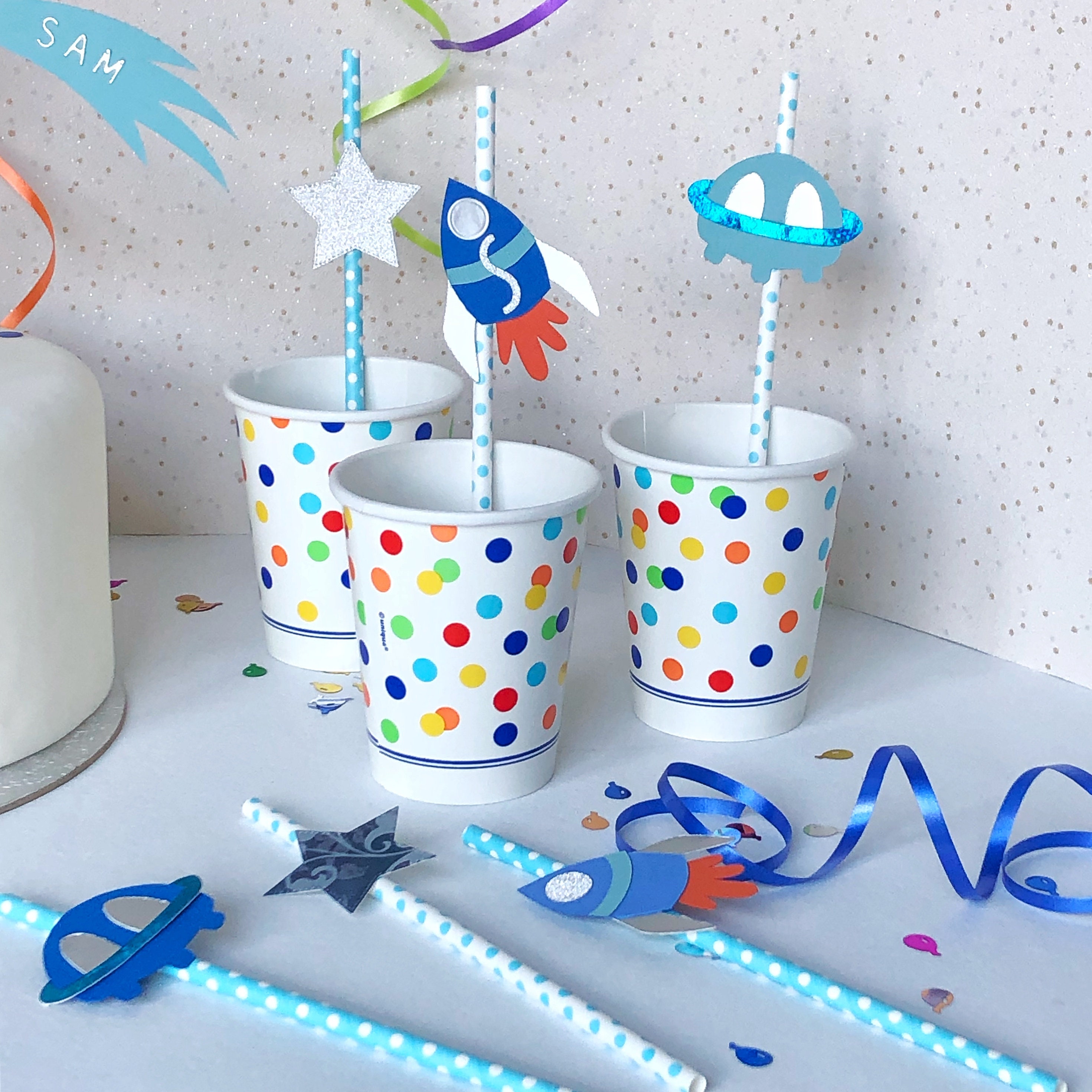 Décoration D'Anniversaire Pour Enfant, Espace, Décoration De Fête, Astronaute, Fusée, Ballon En