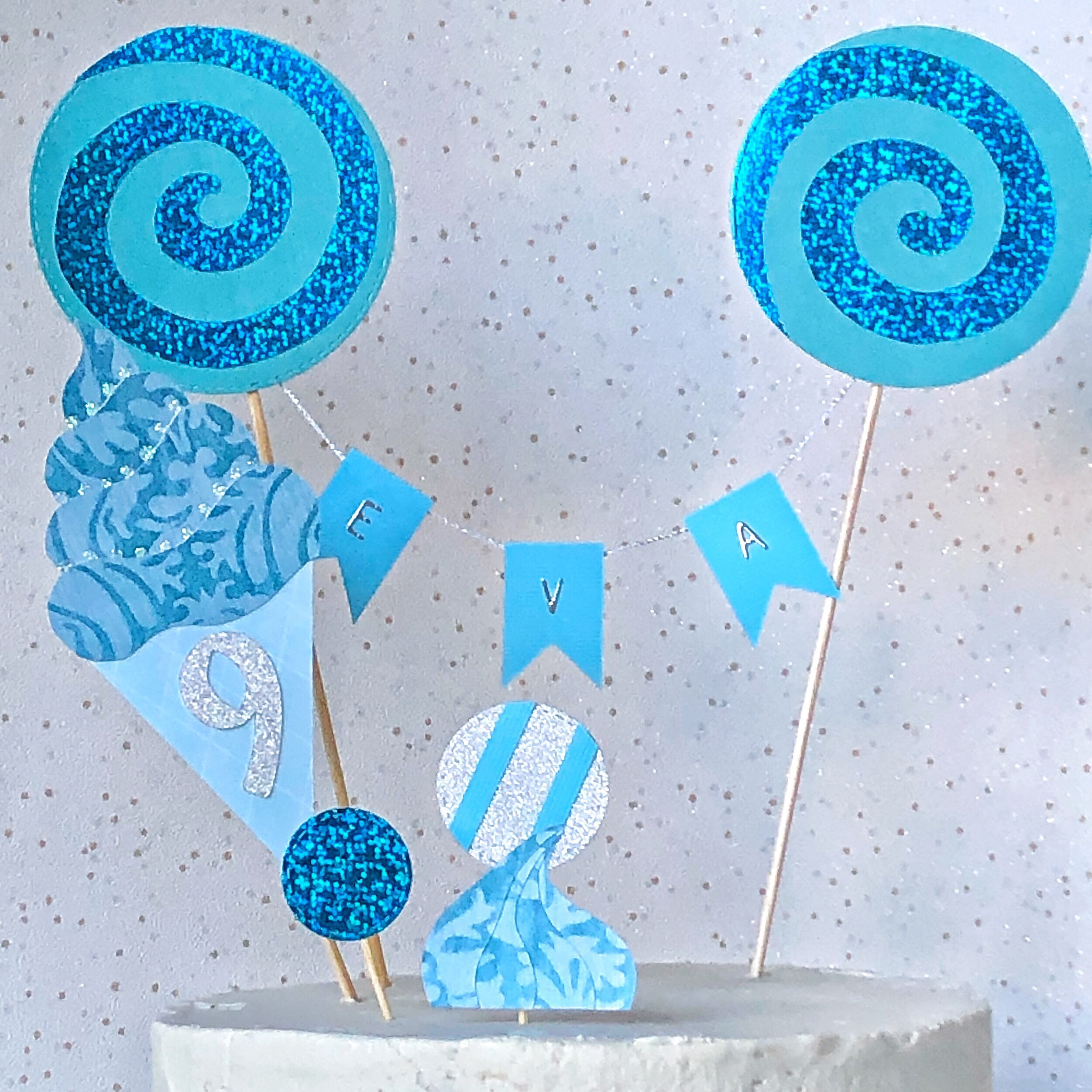 Birthday Cake Topper Personalised Candy Cake Topper Sweet Etsy