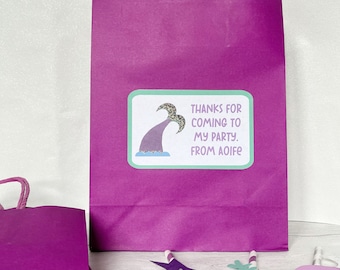 Personalized Mermaid Party Bags, Under The Sea Birthday Favors