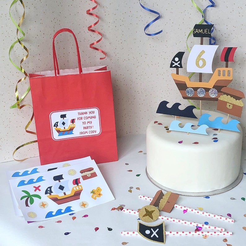 Pirate Party Bags Personalised Party Favor Bags Pirate - Etsy UK