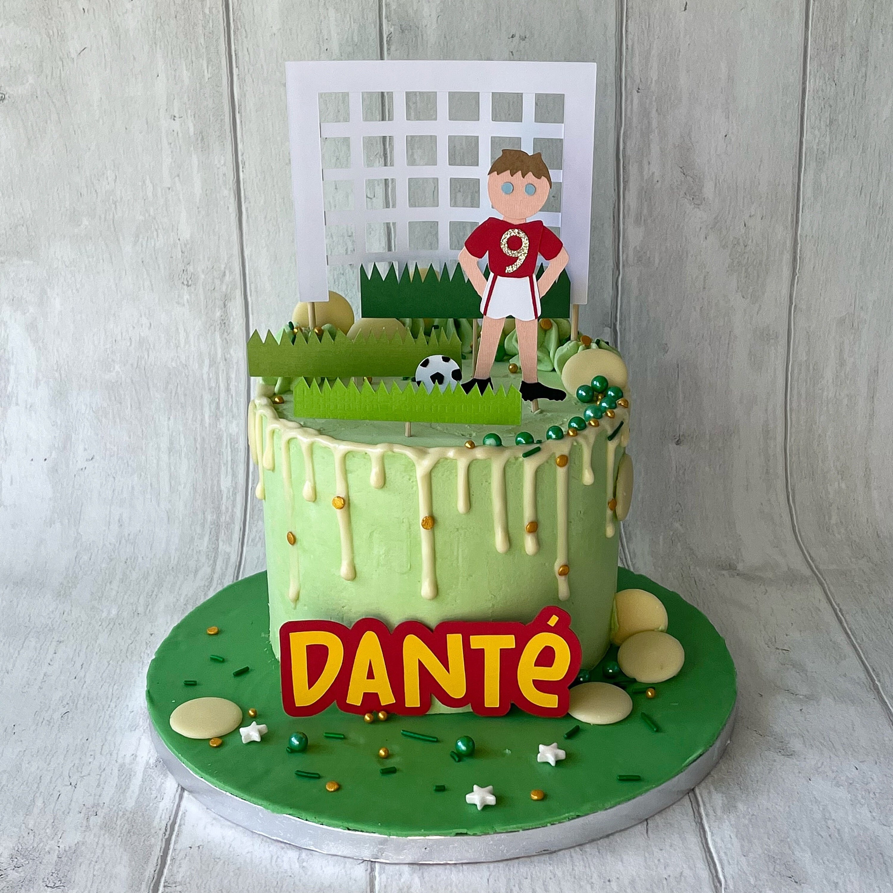 Candela Compleanno Numero 7 A Forma Di Pallone Da Calcio – Decorazione Torta Originale Per Festa A Tema Sport