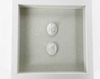 Plaster Intaglios, Framed Art, Wall Decor