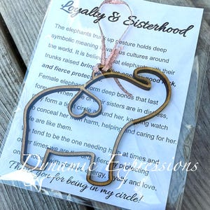 Loyalty & Sisterhood Elephant Ornament, Elephant Meaning, Sisterhood Ornament, Sisters Ornament, Gifts for Women, Ornaments, Gifts to Give