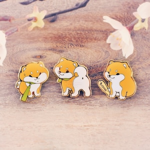 Silly Shiba Inus Enamel Pins