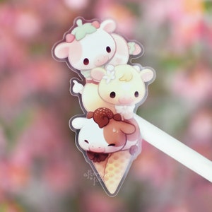 Ice Cream Cowne Transparent Sticker