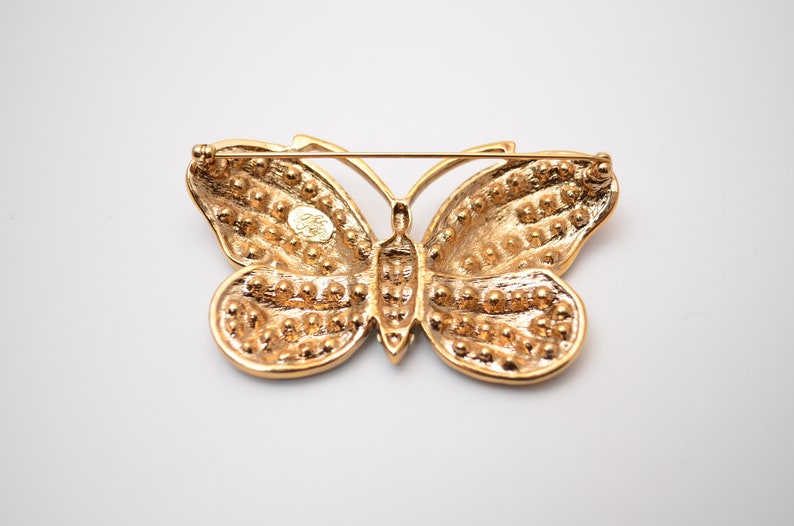 Kirks Folly Vintage jewelry Rainbow multicolor Butterfly pin brooch