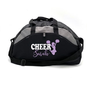 Personalized Cheer Bag, Cheerleader Bag, Custom Duffle Bag, Black Duffle Bag, Cheerleader Gift, Sports Bag, Personalized Bag, Cheerleader