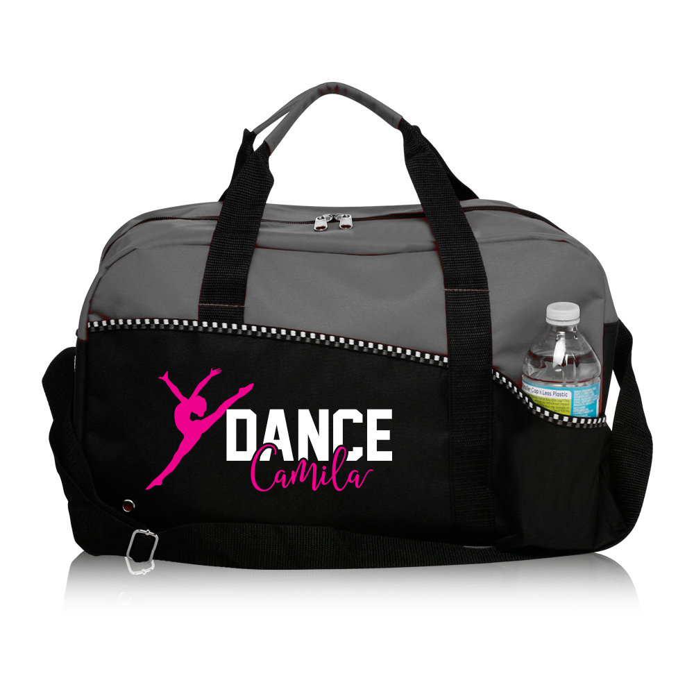 beyondsome Personalised Glitter Gymnast Dancer Holdall Dance School Bag Gift