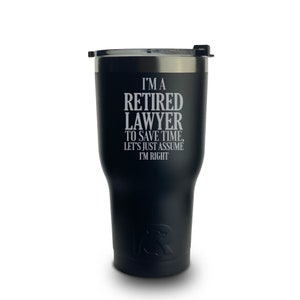 Custom Retired lawyer Gift, Lawyer gift for man, Lawyer mug, Attorney retirement gift, Gift for attorney, Gift for lawyer, Attorney Rights