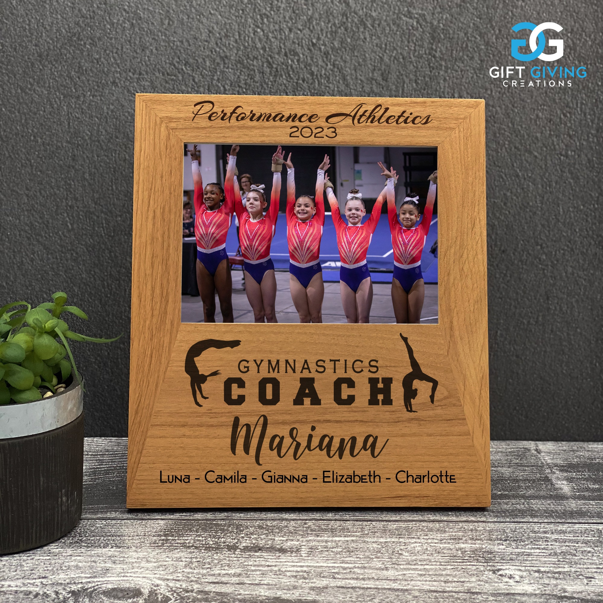 Personal Trainer Frame Personalized Gymnastics Coach Frame, Custom Picture Frame, Gymnastics ...