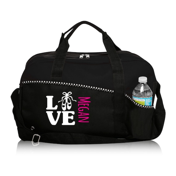 girl duffle bag with name