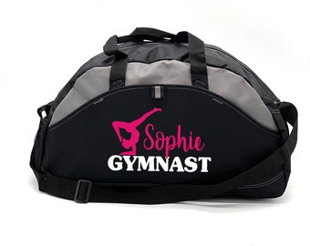 Bolsa de gimnasia personalizada, bolsa de gimnasia, bolsa de lona personalizada, bolsa de lona gris, bailarina gimnasta, gimnasta rítmica, bolsa de deporte, bolsa personalizada