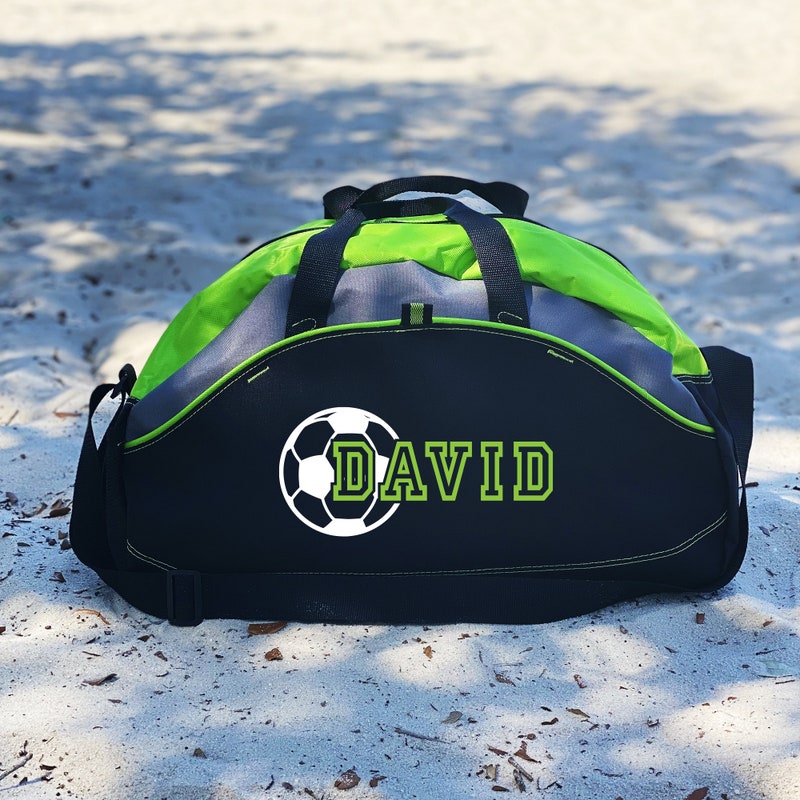 Personalized Bag, Soccer Player Gift, Team Duffle Bag, Kids Duffle Bag,Love Soccer, Soccer Student, Little League Bag, Practice Bag