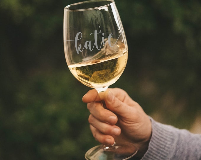 Custom Laser Engraved Wine Glasses Etched Wine Glass Gift Etsy