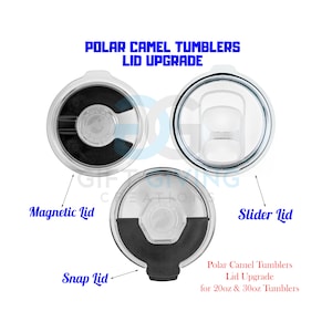 Polar Camel 20オンスおよび30オンス タンブラー蓋アップグレード | 交換用またはアップグレード用の追加タンブラー蓋