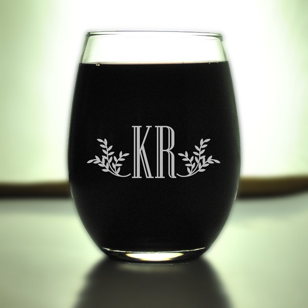 Monograma personalizado láser grabar copas de vino, naves rápido, grabado de  vidrio de vino, boda, padrinos de boda gafas, gafas de monograma, vidrio de  aniversario - Etsy México, image size:1000x1000