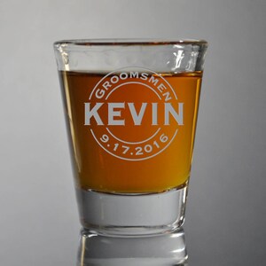 Set of 24 Custom Laser Personalize Shot Glass, Monogram Shot Glass, Groomsman Glasses, Bridesmaid Glass, Gift for Her, Gift for Him