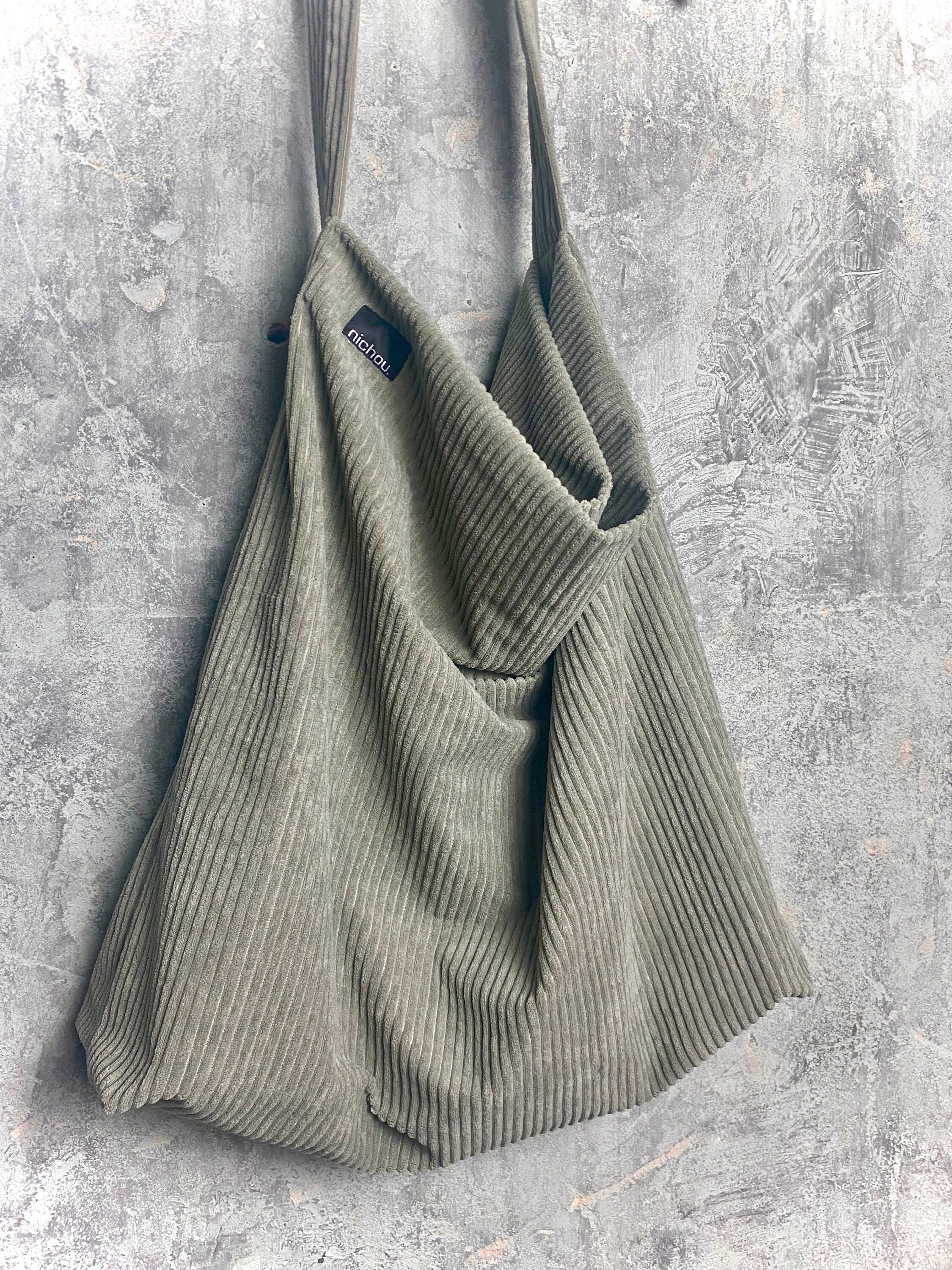 エコバッグ GREEN STUFF Loose fit rope shopper bag 57 ribbed corduroy co MUSINSA | GREEN STUFF Loose Fit Rope Shopper Bag R2 Ribbed