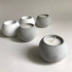 Concrete Round Tea Light Holder