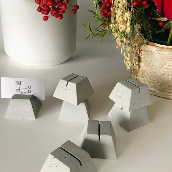 Concrete Place Card Holders