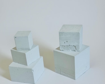 Conjunto de exhibición - Hormigón blanco