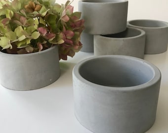 Candelabro de hormigón, porta plantas, decorativo, regalo, moderno, decoración minimalista, recuerdo de boda