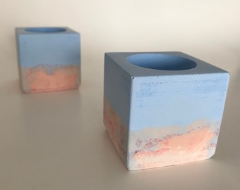 Cube Concrete Tealight Holder