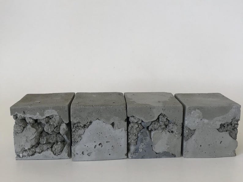 Concrete Display Block SET for Jewelry Display, Photo Prop, Shelf Art