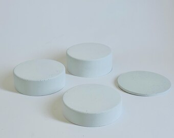 Conjunto de exhibición de cilindros - Hormigón blanco