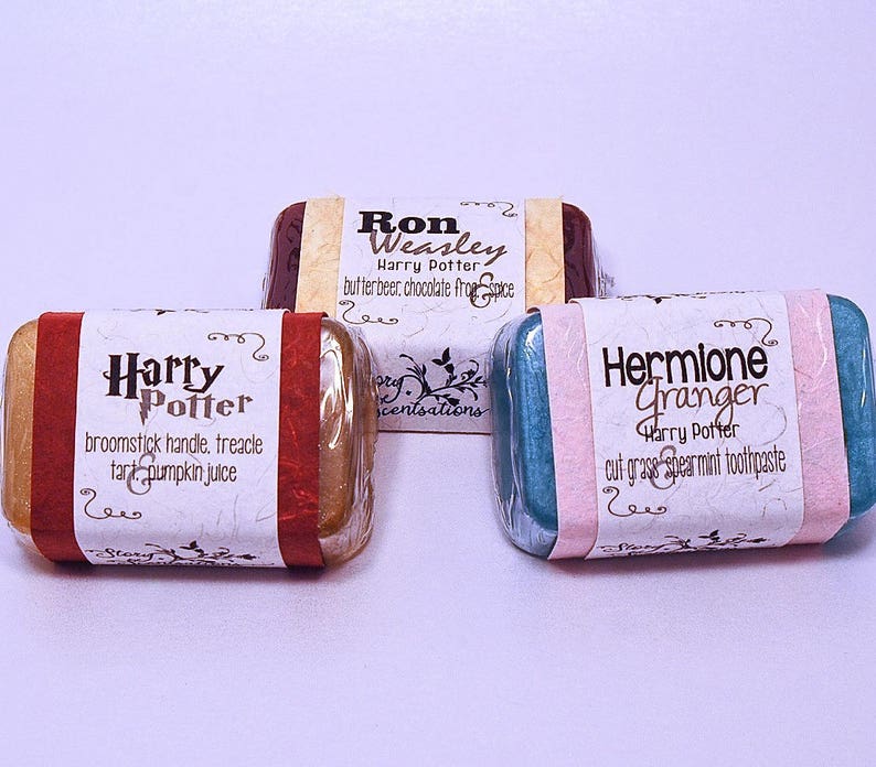 Harry Potter Soaps Set of 9 Nine Harry Ron Hermione Etsy