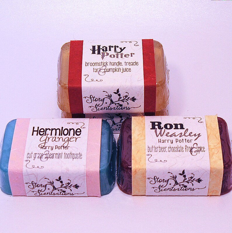 Harry Potter Soaps Set of 9 Nine Harry Ron Hermione Etsy