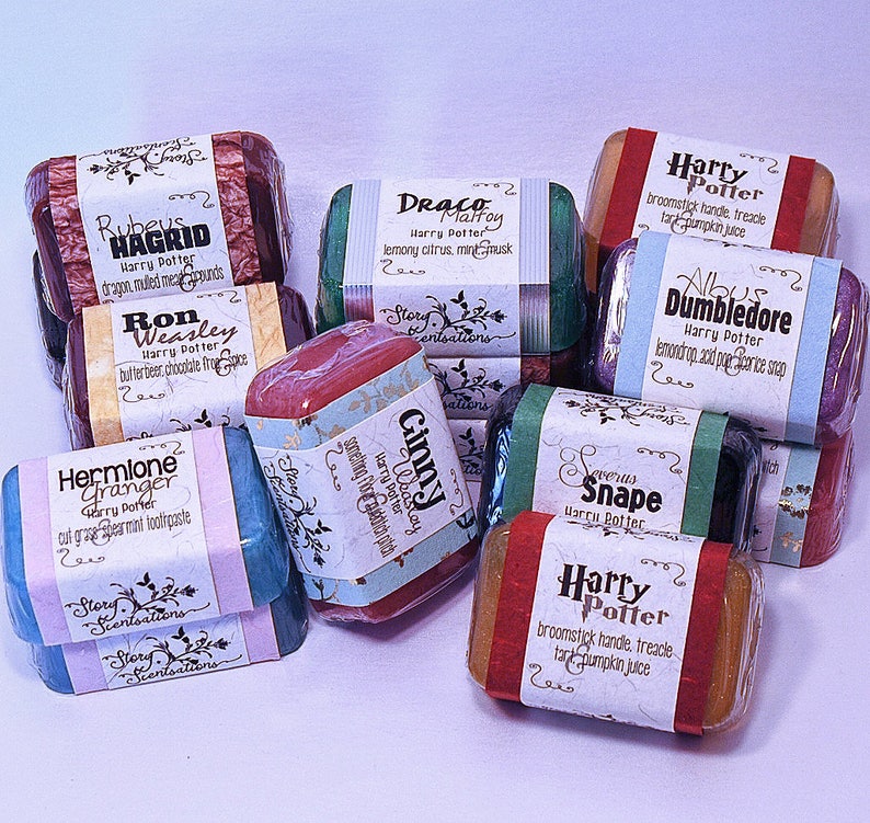 Harry Potter Soaps Set of 9 Nine Harry Ron Hermione Etsy