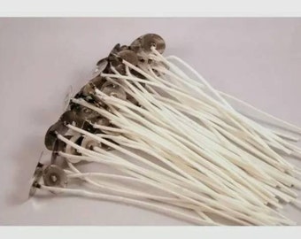 Candle Wicks Lot of 20 Pre-Tabbed Candle Wicks 6" CD - 22