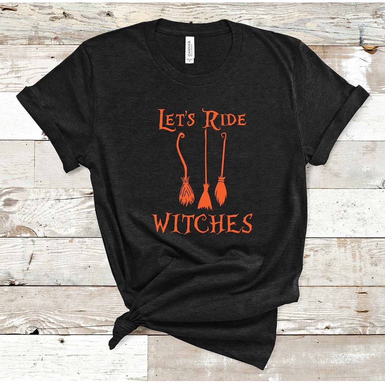 Let's Ride Witches Halloween Tee, Let's Ride Shirt Halloween, Let's ...