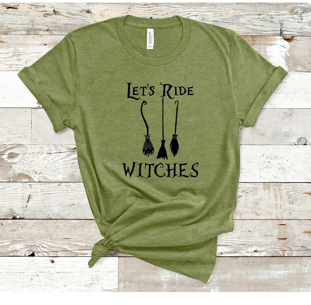 Let's Ride Witches Halloween Tee, Let's Ride Shirt Halloween, Let's ...
