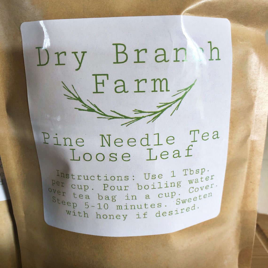 Organic Eastern White Pine Needle Tea Loose Leaf Natural Etsy