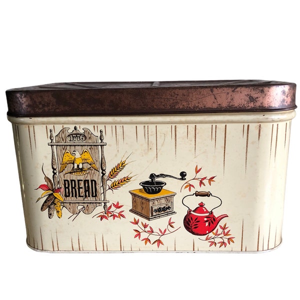 Copper Bread Box Etsy