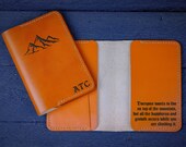 Personalized Leather Passport Holder, Personalized Leather Passport wallet, Christmas Gift, Wanderlust Travel gift 67