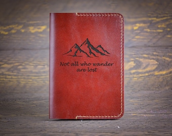 Personalized Passport Holder | Leather Passport Cover | Monogram | Travel Gift | Anniversary Gift |Travel Accessories