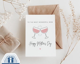 Mom Birthday Card, Mothers Day Gift, Personalized Gift For Mom, Card for Grandma, Mom Birthday, Best Mom One in a Million, Card for Wife