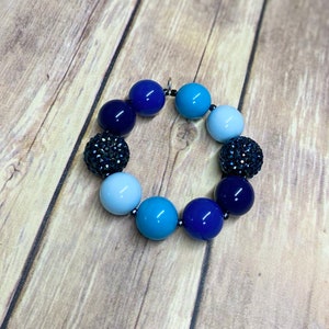 Ombré Beaded Keychain Bracelet: Colorful Wristlet Keychain