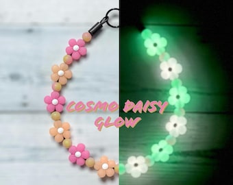 Glow in the Dark Daisy Bead Dog Collar - Slip On - Lightweight