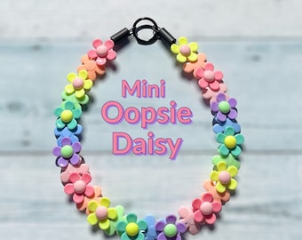 Mini Daisy Pet Collar: Decorative Acrylic Flower Beads