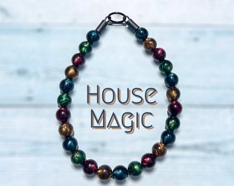 House Magic Beaded Dog Collar: Slip-On Waterproof Design