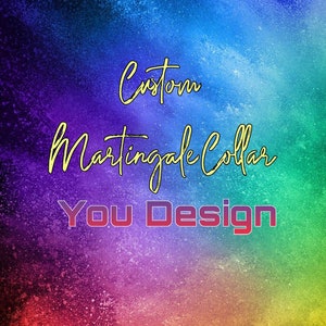 Custom Martingale collar, martingale, slip on, martingale dog collar, you design, beaded martingale collar