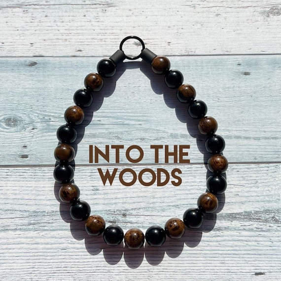 Into the Woods Beaded Dog Collar: Slip-On Style, Waterproof