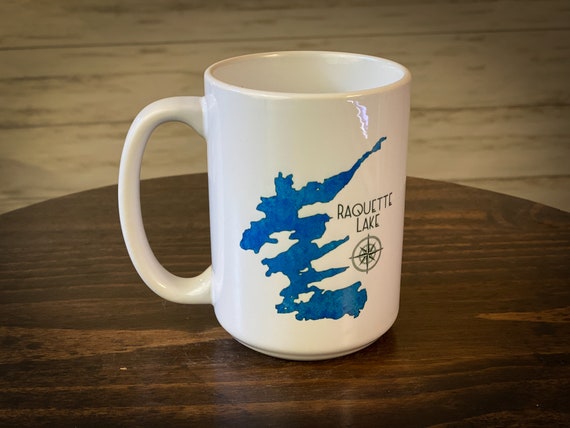 Raquette Lake New York 15 oz Ceramic Mug - Lake Life