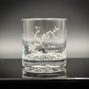 Lake Wedowee Alabama  - 10.25 oz Knob Rocks Glass